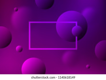 Dark Purple vector cover with spots. Beautiful colored illustration with blurred circles in nature style. Pattern can be used as texture of water, rain drops.
