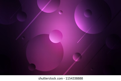 Dark Purple vector cover with spots. Modern abstract illustration with colorful water drops. New design for ad, poster, banner of your website.