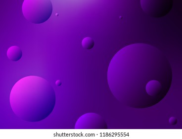 Dark Purple vector cover with spots. Modern abstract illustration with colorful water drops. Beautiful design for your business natural advert.