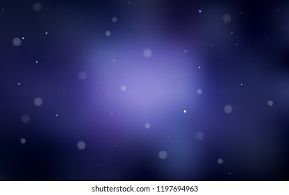 Dark Purple vector cover with spots. Abstract illustration with colored bubbles in nature style. Pattern can be used for futuristic ad, booklets.