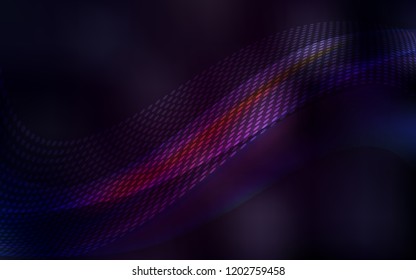 Dark Purple vector cover with spots, lines. Decorative design in abstract style with triangle structure. Design for poster, banner of websites.