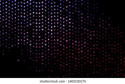 Dark Purple vector cover with spots. Illustration with set of shining colorful abstract circles. Pattern for beautiful websites.