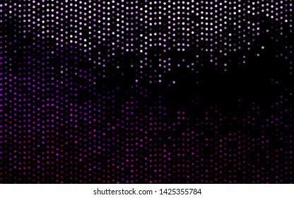 Dark Purple vector cover with spots. Blurred bubbles on abstract background with colorful gradient. Pattern for ads, booklets.