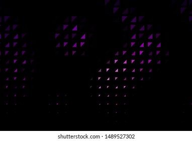 Dark Purple vector cover with spots. Blurred decorative design in abstract style with bubbles. Template for your brand book.