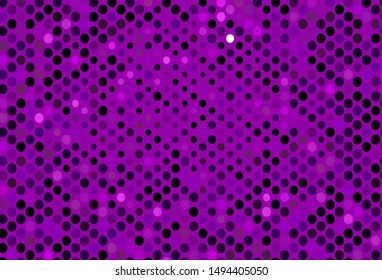 Dark Purple vector cover with spots. Abstract illustration with colored bubbles in nature style. Pattern for beautiful websites.