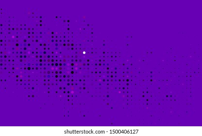 Dark Purple vector cover with spots. Glitter abstract illustration with blurred drops of rain. Pattern for ads, booklets.