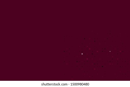 Dark Purple vector cover with spots. Abstract illustration with colored bubbles in nature style. Pattern of water, rain drops.
