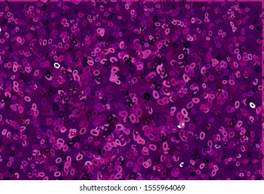 Dark Purple vector cover with spots. Abstract illustration with colored bubbles in nature style. Design for business adverts.