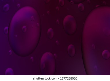 Dark Purple vector cover with spots. Blurred bubbles on abstract background with colorful gradient. The pattern can be used for beautiful websites.
