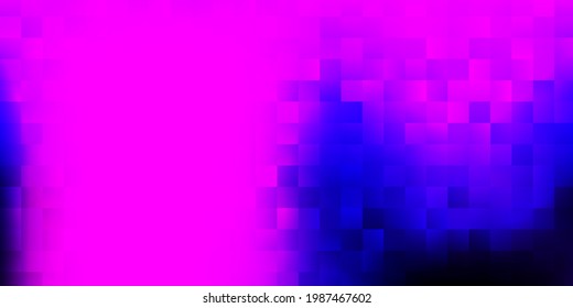 Dark purple vector cover in square style. Modern abstract illustration with rectangular shape gradient. A design base to make your ads.