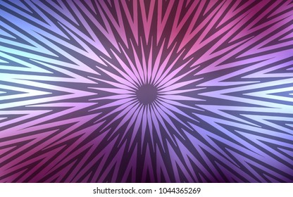 Dark Purple vector cover with stright stripes. Shining colored illustration with sharp stripes. Smart design for your business advert.
