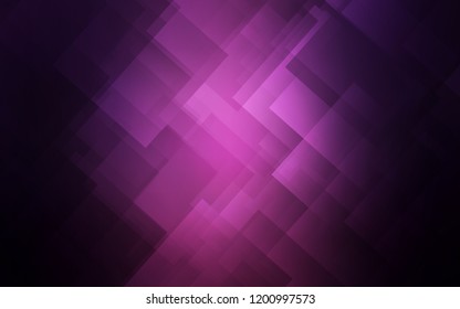 Dark Purple vector cover with stright stripes. Modern geometrical abstract illustration with Lines. The pattern for ad, booklets, leaflets.