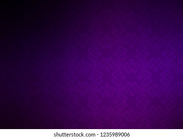 Dark Purple vector cover in triangles, cubes. Illustration with colorful triangles, rectangles. Smart design for your business advert.