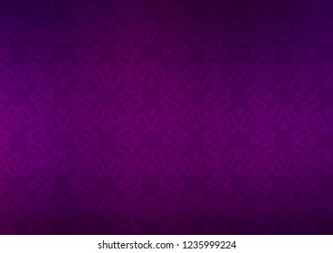 Dark Purple vector cover in triangles, cubes. Glitter abstract illustration with squares, lines. Pattern can be used for websites.
