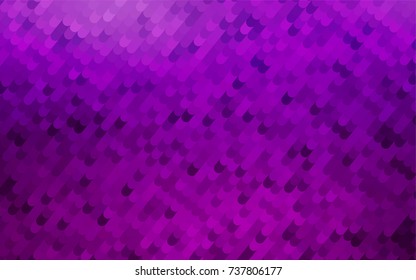 Dark Purple vector crooked abstract template. Creative illustration in halftone arched style with gradient. The best curved design for your business.