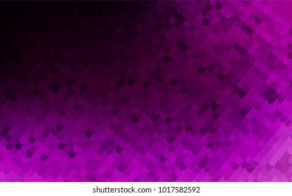 Dark Purple vector curved template. Colorful illustration in abstract cranked style with gradient. The polygonal design can be used for your web site.