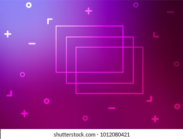 Dark Purple vector doodle blurred template. Shining colored illustration with doodles in Zen tangle style. Hand painted design for web, wrapping, wallpaper.