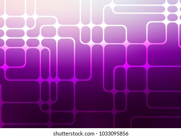 Dark Purple vector doodle blurred pattern. Brand-new colored illustration in blurry style with doodles. A new texture for your design.