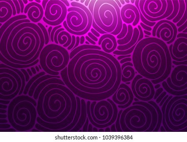 Dark Purple vector doodle blurred template. Geometric doodle illustration in Origami style with gradient. The best blurred design for your business.