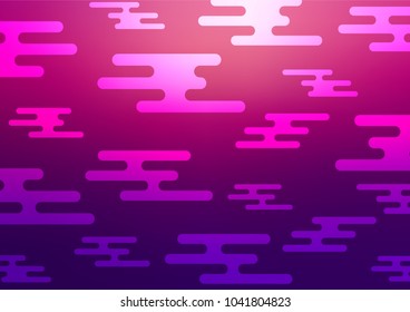 Dark Purple vector doodle blurred template. Modern geometrical abstract illustration with doodles. The completely new template can be used for your brand book.