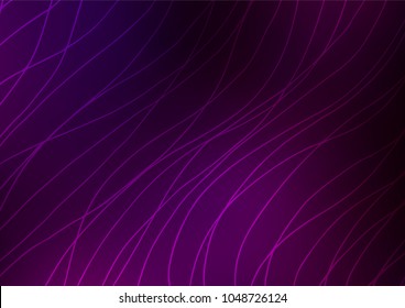 Dark Purple vector doodle blurred background. Ethnic elegant natural pattern with gradient. The best blurred design for your business.