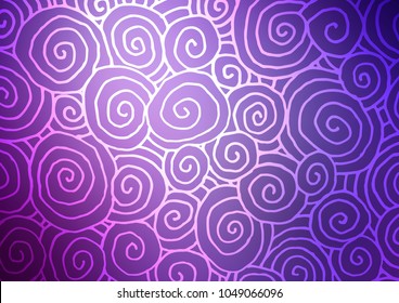 Dark Purple vector doodle blurred background. A completely new color illustration in doodle style. The textured pattern can be used for website.