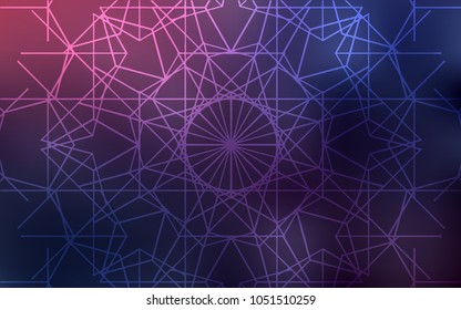 Dark Purple vector doodle blurred texture. Blurred decorative design in Indian style with lines drown by child. The best blurred design for your business.