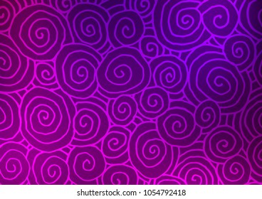 Dark Purple vector doodle blurred texture. Colorful illustration in abstract style with doodles and Zen tangles. The pattern can be used for heads of websites and designs.