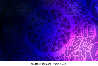 Dark Purple vector doodle blurred template. Modern geometrical abstract illustration with doodles drawn by child. The best blurred design for your business.