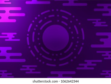 Dark Purple vector doodle blurred template. A vague abstract illustration with doodles in Indian style. Brand-new design for your business.