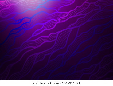 Dark Purple vector doodle blurred pattern. Doodles on blurred abstract background with gradient. Hand painted design for web, wrapping, wallpaper.