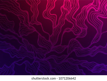 Dark Purple vector doodle blurred background. Colorful illustration in abstract style with doodles and Zen tangles. Hand painted design for web, wrapping, wallpaper.