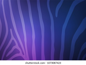 Dark Purple vector doodle blurred template. A vague abstract illustration with doodles in Indian style. Hand painted design for web, leaflet, textile.
