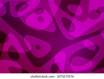 Dark Purple vector doodle blurred template. Geometric doodle illustration in Origami style with gradient. The elegant pattern can be used as a part of a brand book.