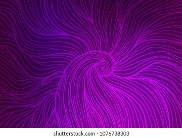 Dark Purple vector doodle blurred background. Blurred decorative design in Indian style with Zen tangles. Brand-new style for your business design.