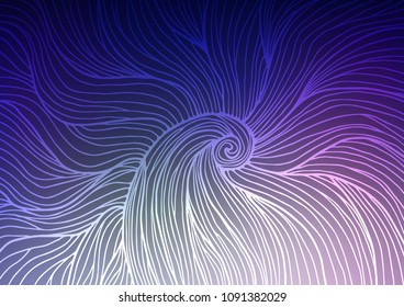 Dark Purple vector doodle blurred pattern. Shining colored illustration with doodles in Zen tangle style. Hand painted design for web, wrapping, wallpaper.
