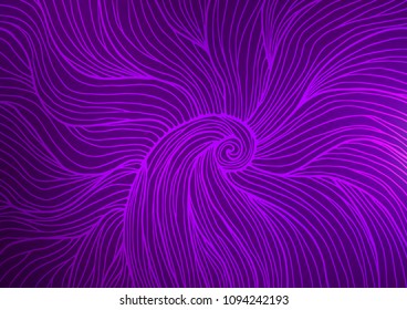Dark Purple vector doodle blurred template. Blurred decorative design in Indian style with Zen tangles. The textured pattern can be used for website.