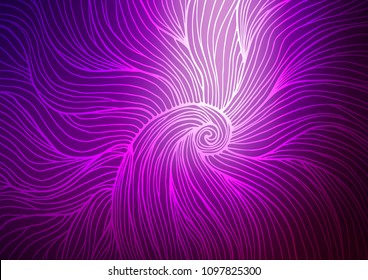 Dark Purple vector doodle blurred background. Doodles on blurred abstract background with gradient. Hand painted design for web, leaflet, textile.