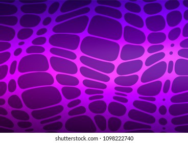 Dark Purple vector doodle blurred template. Ethnic elegant natural pattern with gradient. Brand-new style for your business design.