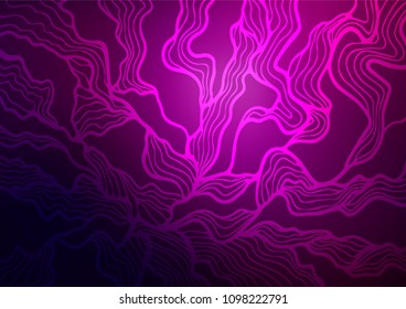 Dark Purple vector doodle blurred pattern. Creative illustration in blurred style with doodles and Zen tangles. The pattern can be used for heads of websites and designs.