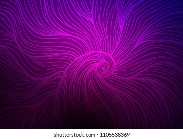 Dark Purple vector doodle blurred texture. Colorful abstract illustration with lines in Asian style. Brand-new style for your business design.