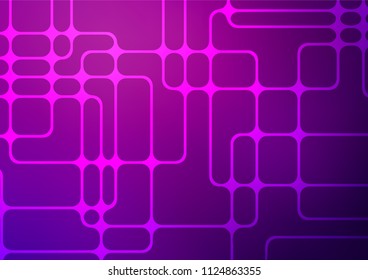Dark Purple vector doodle blurred background. Colorful abstract illustration with lines in Asian style. The pattern can be used for coloring books and pages for kids.