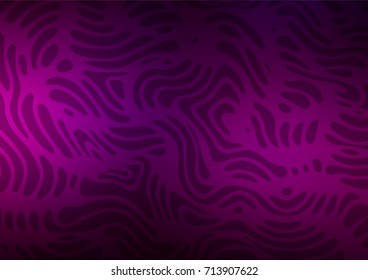 Dark Purple vector doodle blurred pattern. Doodles on blurred abstract background with gradient. A completely new design for your business.