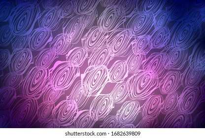 Dark Purple vector doodle bright layout. Colorful abstract illustration with roses in doodle style. The textured pattern can be used for website.