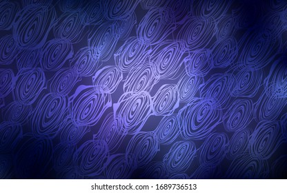 Dunkelviolette Vektorillustration doodle helle Muster. Dekorative leuchtende Illustration mit Doodles auf abstrakter Vorlage. Die komplett neue Vorlage kann für Ihr Markenbuch verwendet werden.