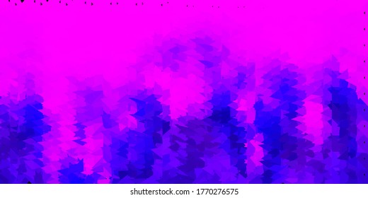 Diseño poligonal geométrico vector púrpura oscuro. Ilustración colorida decorativa con triángulos abstractos. Diseño de aplicaciones multipropósito.
