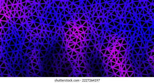 Diseño poligonal geométrico vector púrpura oscuro. Ilustración abstracta colorida con triángulos gradientes. Antecedentes para diseñadores web.