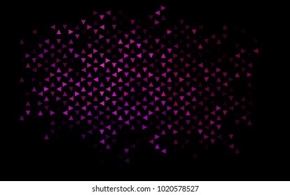 Dark Purple vector geometric simple minimalistic background, which consist of triangles on white background. Triangular pattern with gradient for your business design. 