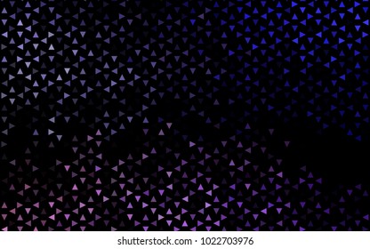 Dark Purple vector geometric simple minimalistic background, which consist of triangles on white background. Triangular pattern with gradient for your business design. 