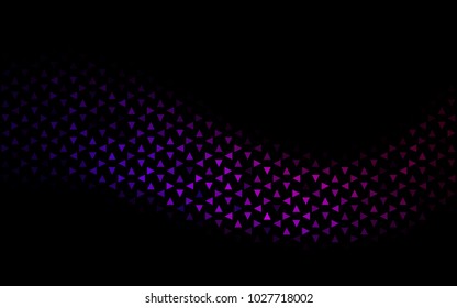 Dark Purple vector geometric simple minimalistic background, which consist of triangles on white background. Triangular pattern with gradient for your business design. 